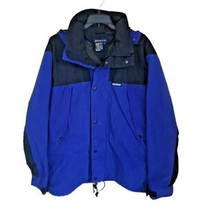 Sportif Gore-tex Winter Jacket Size Small Unisex Blue Black Colorblock Pre-owned